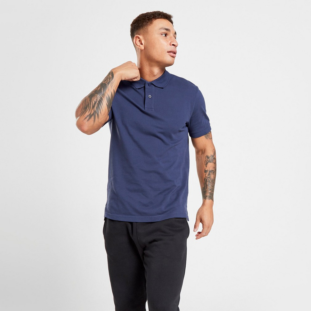 Custom Logo Polyester Men Quick Dry Polo Shirt